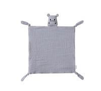 Coton Muslin Dormant Enfant Mignon Doudou Hippopotame Jouet Apaisant Dommages Serviette Couverture de Sécurité pour Les tout-petits Bobines de rivière Tétine Serviette