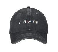 Coton personnalisé Je déteste Casquette de Baseball pour Hommes Femmes Chapeau de Papa Respirant Sports Coton, pour Toutes Les Saisons