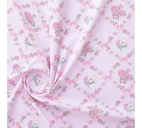 Coton pour patchwork, Tissu Popeline de Coton Années 40 Imprimé Floral Multicolore 160x50cm(Camel)