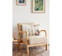 COTON PUR Coussin imprimé déhoussable Polyester Fausse Fourrure Astra Toutes Dimensions Le Fil d'Ariane (Taupe, Coussin 40 x 60 cm)
