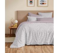COTON PUR Pack Complet Housse de Couette réversible Vanessa 6 pièces pour lit 160 x 200 (Diana Blush)