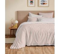 COTON PUR Pack Complet Housse de Couette réversible Vanessa 6 pièces pour lit 160 x 200 (Palerme Blush)