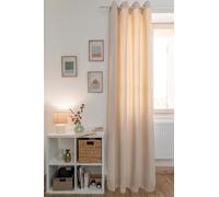 COTON PUR Rideau occultant phonique et Thermique Chenille doublé Polaire 140 x 240 cm Osiris Le Fil d'Ariane (Sable)