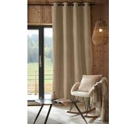 COTON PUR Rideau occultant phonique et Thermique doublé Polaire Bjorn 100% Opaque Le Fil d'Ariane (Lin, 1 Panneau 140 x 240 cm)