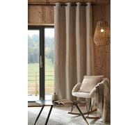 COTON PUR Rideau occultant phonique et Thermique doublé Polaire Bjorn 100% Opaque Le Fil d'Ariane (Pampa, 1 Panneau 140 x 240 cm)