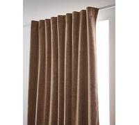 COTON PUR Rideau occultant phonique et Thermique doublé Polaire Galon fronceur Bjorn 100% Opaque Le Fil d'Ariane (Camel)