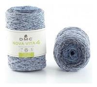Fil DMC - Nova Vita 4 - Coton Recyclé - 250 g - Bleu Chiné - Macramé, Crochet, Tricot