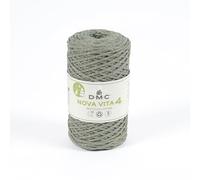 Coton recyclé macramé ECO VITA 4 METALLIC EFFECTS (250gr) ! - Dmc - certifié Oeko-Tex. Color : 128 Kaki