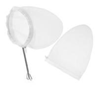 Coton Sachet Filtre à Thé Réutilisable 3 Pièces | Remplacement du Papier, Goût Pur, Usage Maison ou Boutique, Anneau Acier, Blanc