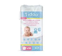 Tidoo - Maxi Carrés bébés en coton Bio - Paquet de 50