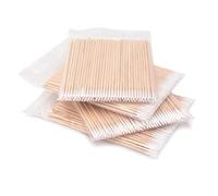 Coton-tige pointu distributeur de coton-tige petit coton-tige manche en bois pour tatouage, sourcils, beauté, maquillage, ongles (400 pcs)