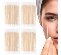 Coton-tiges Pointus, 400 Pcs Cotons-tiges de Nettoyage Jetables Coton Tige Maquillage Coton Tige Bambou Buds pour Tatouage Maquillage Beauté Ongles retrait de l'eye-liner intérieur