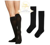 COTON VELOURS CHAUSSETTES JUSQU'AU GENOU Par Wolford 41-42 Noir