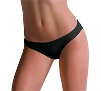 Cotonella 3 pièces Slip Femme L'autre 3487 Mini en Coton Biélastique, Noir , XL