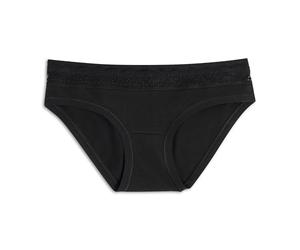 Cotonella, Mini-Slip en Coton Doux bi-élastique - Bords Extra-Confortables au Niveau de la Taille et des Jambes - Insert en Dentelle élastique Douce à la Taille - Art. GD166k2