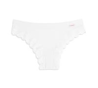 Cotonella, Slip brésilien en Coton Doux bi-élastique avec Finitions Extra-Confortables à la Taille et Tour de Jambe en Dentelle Douce Extensible - Art. AD613