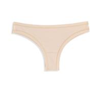 Cotonella, Slip brésilien en Coton Doux bi-élastique - Culotte brésilienne avec Bords Extra-Confortables et Taille Basse Confortable - Lot de 3 pièces - Art. GD139K3 - Beige Taille 44