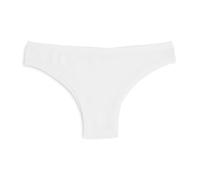 Cotonella, Slip brésilien en Coton Doux bi-élastique - Culotte brésilienne avec Bords Extra-Confortables et Taille Basse Confortable - Lot de 3 pièces - Art. GD139K3 - Blanc Taille 44