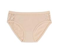 Cotonella, Slip en Coton Doux bi-élastique - Bords Extra-Confortables à la Taille et aux Jambes - Insert en Dentelle élastique Douce sur Les côtés - Art. GD129K2
