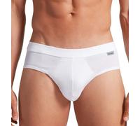 Cotonella - Slip Homme Coton Élastique (Lot de 3) Biélastique Culotte Homme Coton Sous-vêtements Colorés à la Mode Blanc Noir Gris AU424, 3 blancs, M
