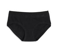 Cotonella, Slip midi en Coton Doux bi-élastique - Bords Extra-Confortable à la Taille et aux Jambes - Insert en Dentelle élastique Douce à la Taille - Art. GD168k2 - Noir Taille 44