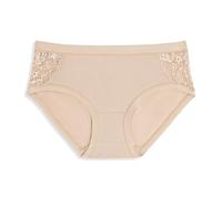 Cotonella, Slip midi en Coton Doux bi-élastique - Bords Extra-Confortables à la Taille et aux Jambes - Insert en Dentelle élastique Douce sur Les côtés - Art. GD248K2