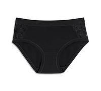 Cotonella, Slip midi en Coton Doux bi-élastique - Bords Extra-Confortables à la Taille et aux Jambes - Insert en Dentelle élastique Douce sur Les côtés - Art. GD248K2