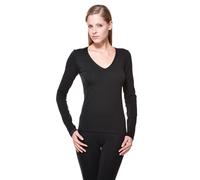 Cotonella T-Shirt col V, Noir, M