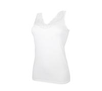 Cotonella - T-shirt en dentelle pour femme, blanc, M
