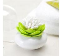 Cotons-tiges dans lotus blanc objet deco maison design insolite Blanc