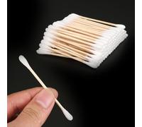 Cotons-Tiges En Bambou Doux 100 Pièces/Ensemble, Cotons-Tiges, Nettoyage Des Oreilles, Bâtons En Bois, Confortables, Pour Les Soins Des Bébés Et Des Mamans
