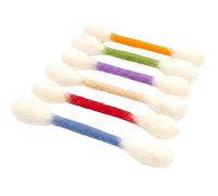 Cotons-tiges Jouets Pour Chat Avec Hérbe À Chat, Conception De Nettoyage Des Dents, 10x3x3cm, Bâtons À Mâcher Géants Pour , Gros Coup De Pied Interactif En Feutre, Matériau Sûr Et Doux, Pour L'e