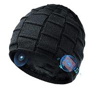 COTOP Bonnet Bluetooth 5.0, Cadeau de Noël pour Hommes Femmes, Bonnet de Musique d'hiver Doux et Chaud avec Microphone pour Sports de Plein air,Camping, Ski, Patinage, Course à Pied