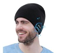 COTOP Bonnet Bluetooth 5.0 Cadeaux Originaux, Bonnet Musical en Tricot Doux et Lavable, Bonnet d'hiver Idéal pour Course Cyclisme Ski, Cadeau de Noël pour Les Hommes et Les Femmes