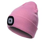 COTOP Bonnet Lumineux, Cadeau pour Hommes Femmes, Bonnet LED Tricoté d'hiver Chaud, Bonnet Lumineux Unisexe pour Course, Camping, Randonnée, Activités Nocturnes