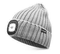 COTOP Bonnet Lumineux LED, Bonnet d'hiver Tricoté, Éclairage Frontale Mains Libres pour Course à Pied, Randonnée, Camping, Activités Nocturnes - Cadeau pour Hommes Femmes