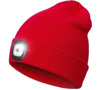 COTOP Bonnet en Tricot avec 4 LED, Cadeau pour Hommes et Femmes, Bonnet d'hiver Chaud pour Le Jogging, la randonnée, la Neige, Les activités Nocturnes, Taille Unique