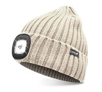 COTOP Bonnet Lumineux LED, Bonnet d'hiver Tricoté, Éclairage Frontale Mains Libres pour Course à Pied, Randonnée, Camping, Activités Nocturnes - Cadeau pour Hommes Femmes