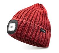COTOP Bonnet Lumineux LED, Bonnet d'hiver Tricoté, Éclairage Frontale Mains Libres pour Course à Pied, Randonnée, Camping, Activités Nocturnes - Cadeau pour Hommes Femmes