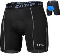 COTOP Short de Cyclisme pour Homme avec Coussinet en Gel 5D, sous-vêtement de Cyclisme VTT, Slip Respirant à séchage Rapide