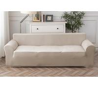 Cotopuro Housse de Canapé 4 Places avec Accoudoirs, Housse canapé en Velours Elastique Anti-Rayures pour Les Chats, Universelle, Super Douce et Confortable Chameau