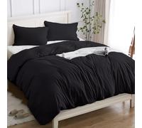 Cotopuro Housse de Couette 100% Coton 2 Personnes 240X220 (2 Taies Oreiller 50x80), Parure Lit de Qualité Supérieure en Coton 150GSM,Doux, Respirant, Hypoallergénique - Bleu