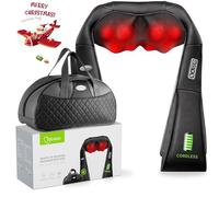 cotsoco Masseur sans fil pour cou et épaules, dispositif de massage shiatsu avec chaleur, portable pour soulager la douleur dans le cou et le dos, massage électrique, cadeaux pour femmes, hommes M861