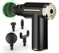 Cotsoco Mini Pistolet de Massage Musculaire, Massage Gun Anti-Douleur Sportif, Masseur à Percussion avec 4 Têtes, adapté à la Maison/Bureau/Salle de Sport, Idéal comme Cadeau pour Femmes et Hommes