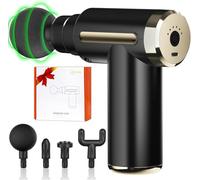 Cotsoco Mini Pistolet de Massage Musculaire, Masseur à percussion musculaire avec 4 têtes de massage, Massage gun pour les jambes, le dos, les épaules et le cou, excellent cadeau.