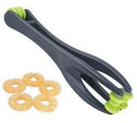 cotsoco Rouleau de massage des doigts 2 en 1 pour soulager la douleur, le stress, l'arthrite et la circulation - Outil de thérapie double face pour canal carpien avec 5 anneaux de massage