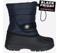 Cotswold Glaçon Bouton Junior Imperméable Extérieur Neige Bottes Bleu Marine