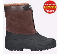 Cotswold Venture Hommes Hiver Imperméable Faux Daim Extérieur Bottes Marron
