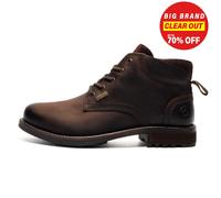 Cotswold Woodmancote Hommes Étanche Bottes Cuir à Lacets Travail Bottes Marron