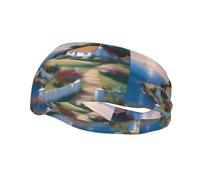 Cottage by The Sea Bandeau de sport pour homme et femme Convient pour la course à pied, le yoga, le fitness, le football